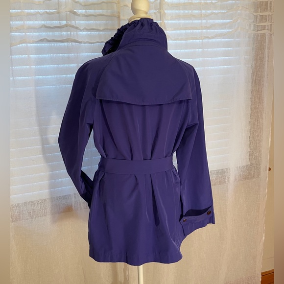 ETCETERA Jacket Coat Like NEW! Size 10 Stylish Versatile Collar, Belted, Violet - Picture 3 of 12